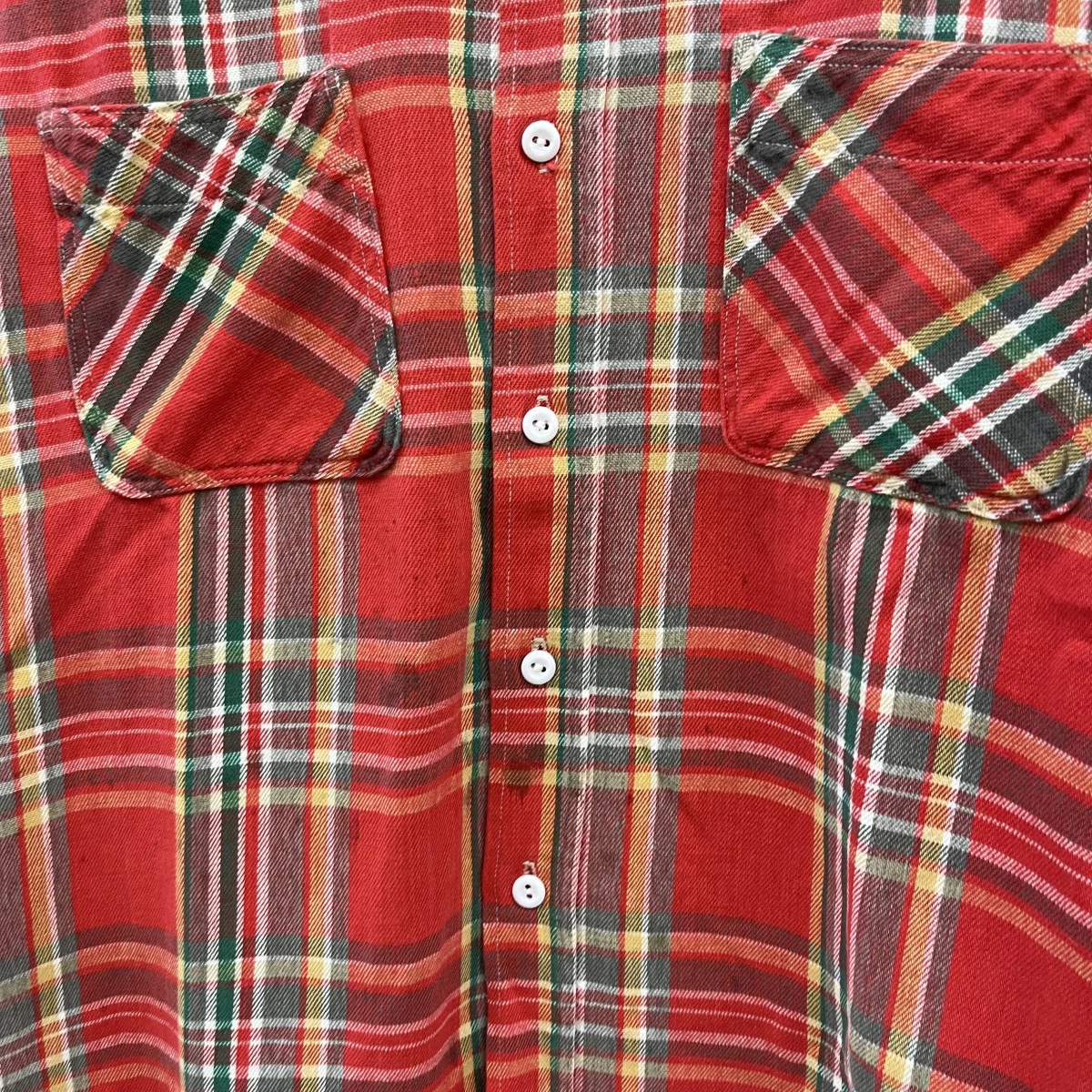 70S vintageチェック長袖シャツ - Image 3