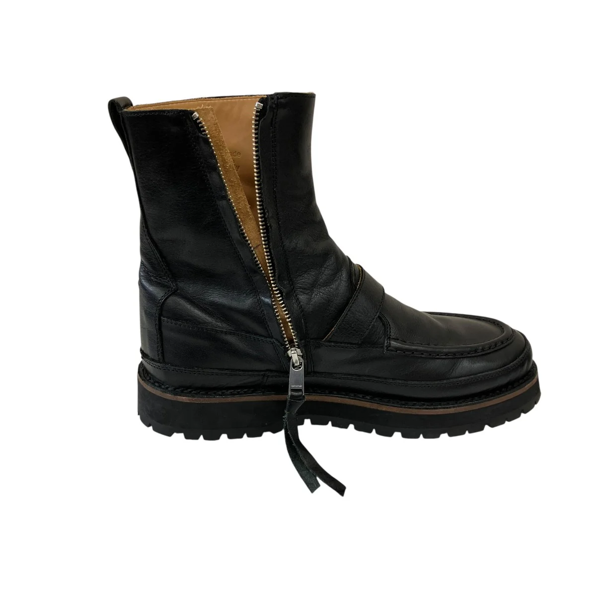 HUNTER ZIP UP BOOTS COW LEATHERNN-F3501 - Image 6