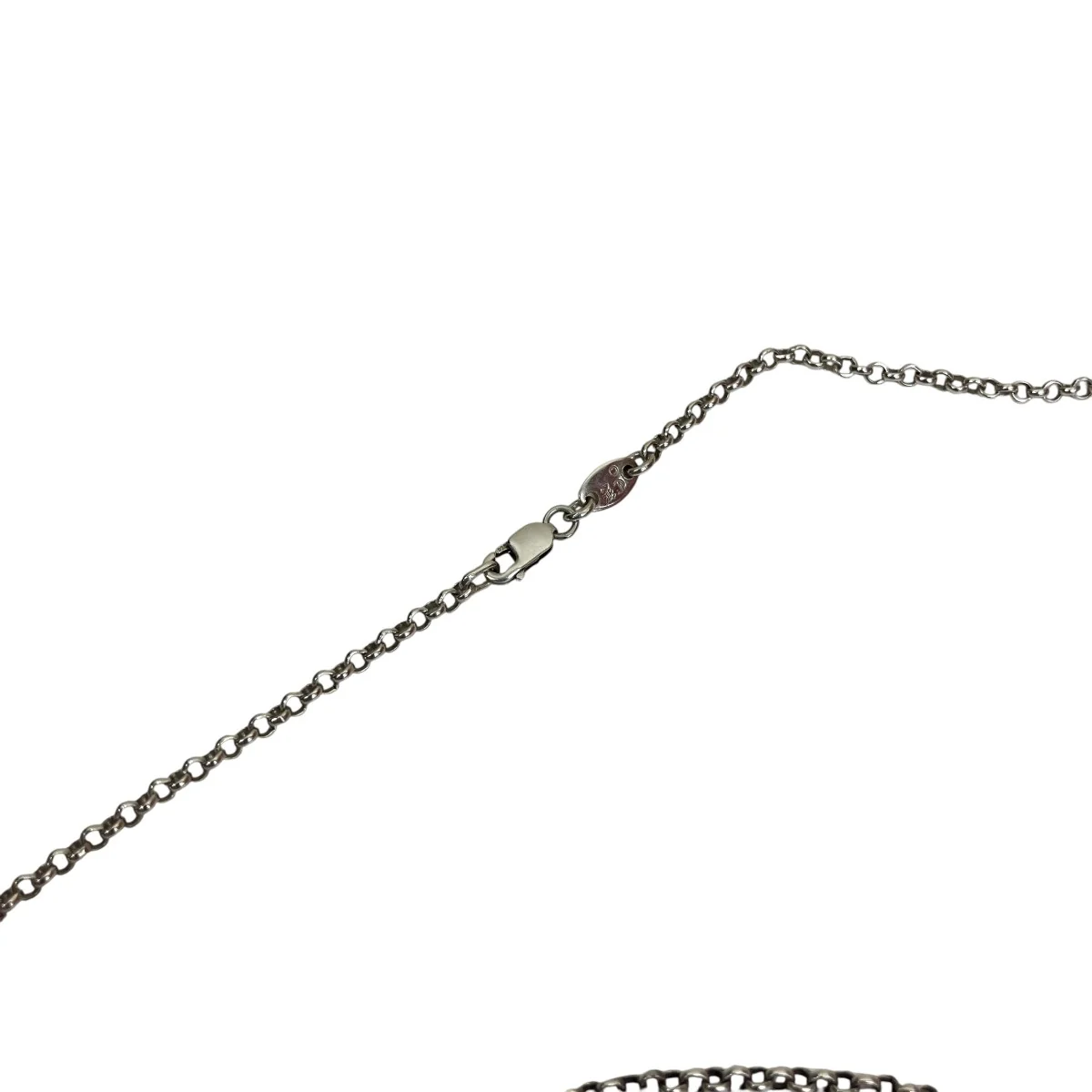 シルバーネックレスROLL CHAIN 18 - Image 3