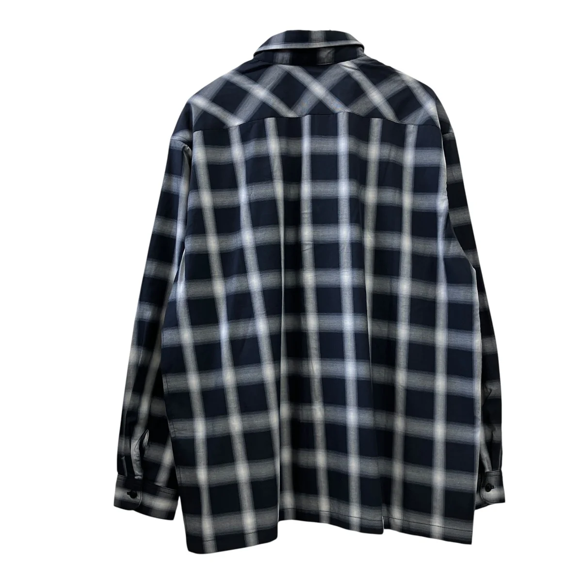 オンブレチェック長袖シャツKH0011 - Image 2