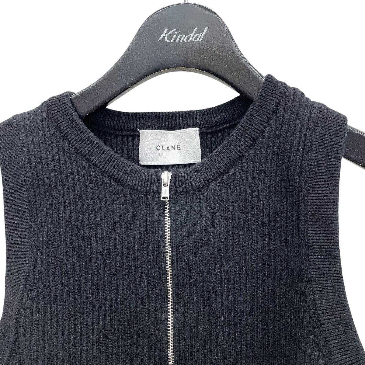 SLEEVELESS ZIP RIB KNIT TOPSノースリーブニット15106-2002 - Image 3