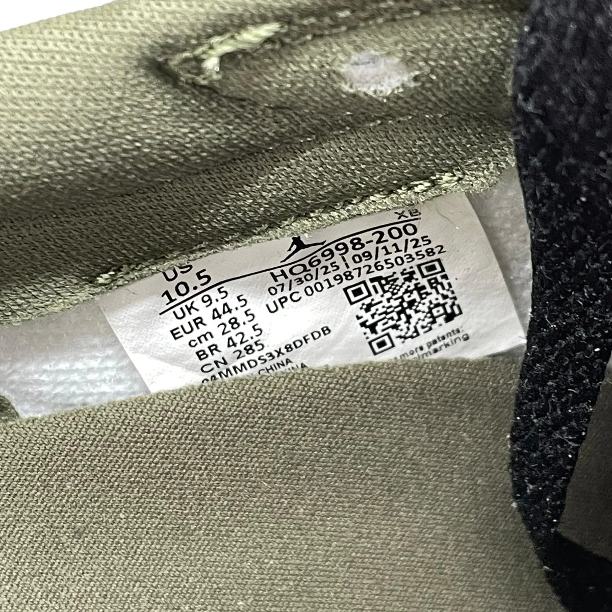 Air Jordan 1 Low OG Medium Olive and Summit WhiteスニーカーHQ6998-200 - Image 7