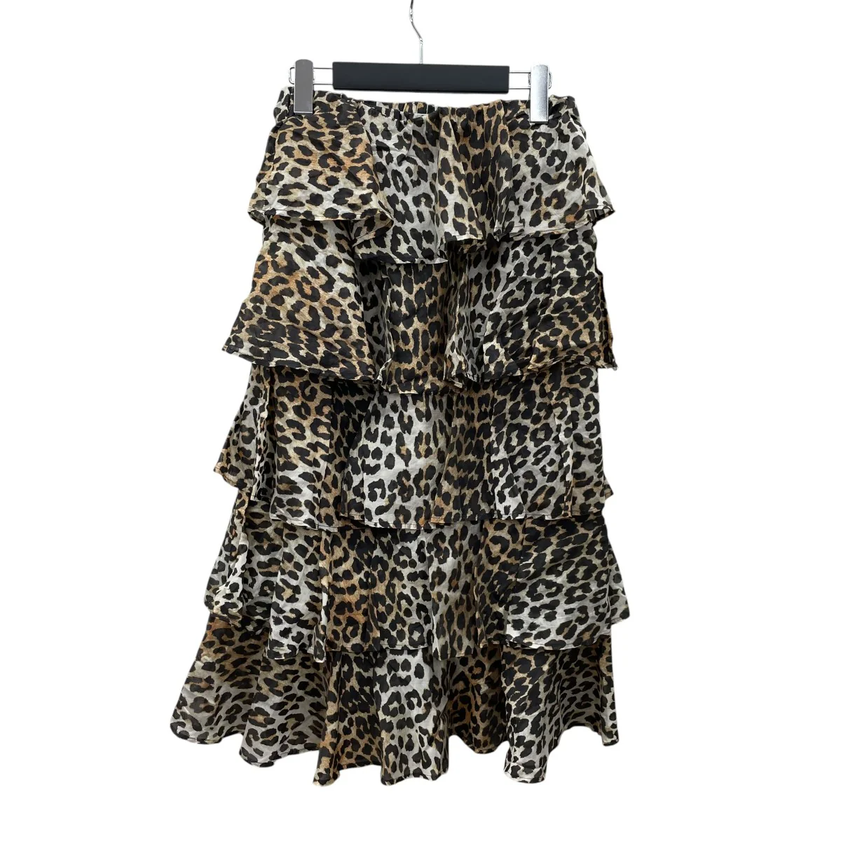 Sheer Voile Maxi Flounce Skirt - Image 2