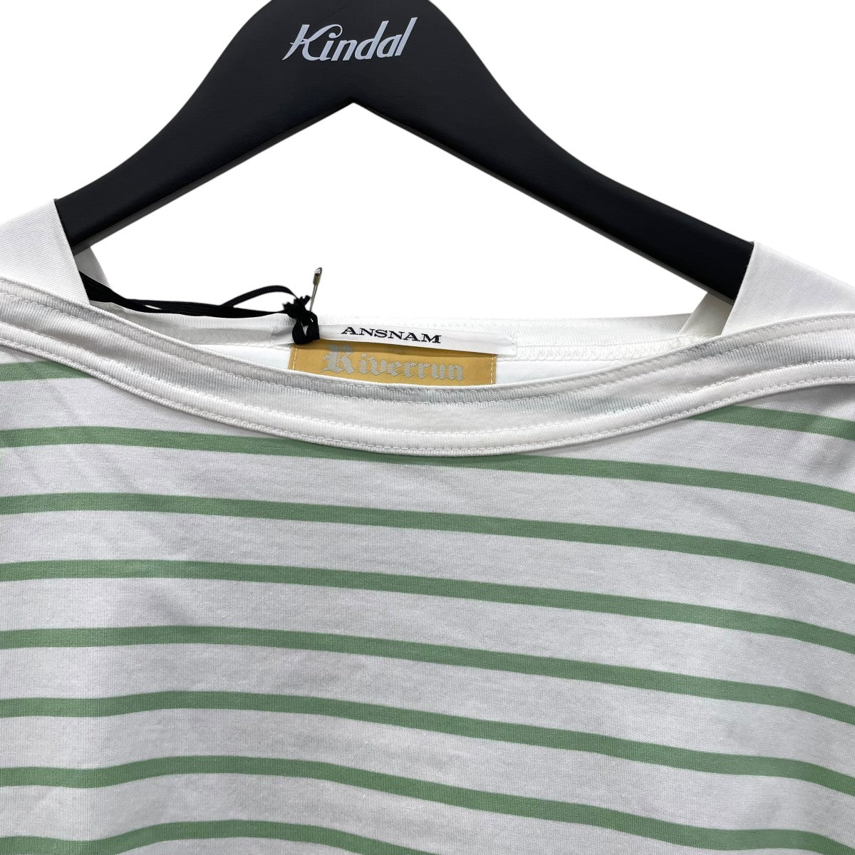 Rivverun Border 9／10 Sleeve T-ShirtボーダーカットソーAN25SS20-2 - Image 3