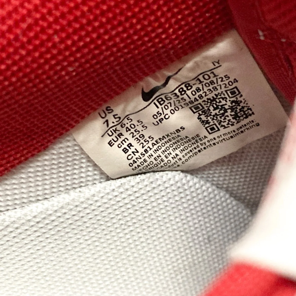 AIR FORCE 1 ’07 LV8スニーカーIB6388 101 - Image 7