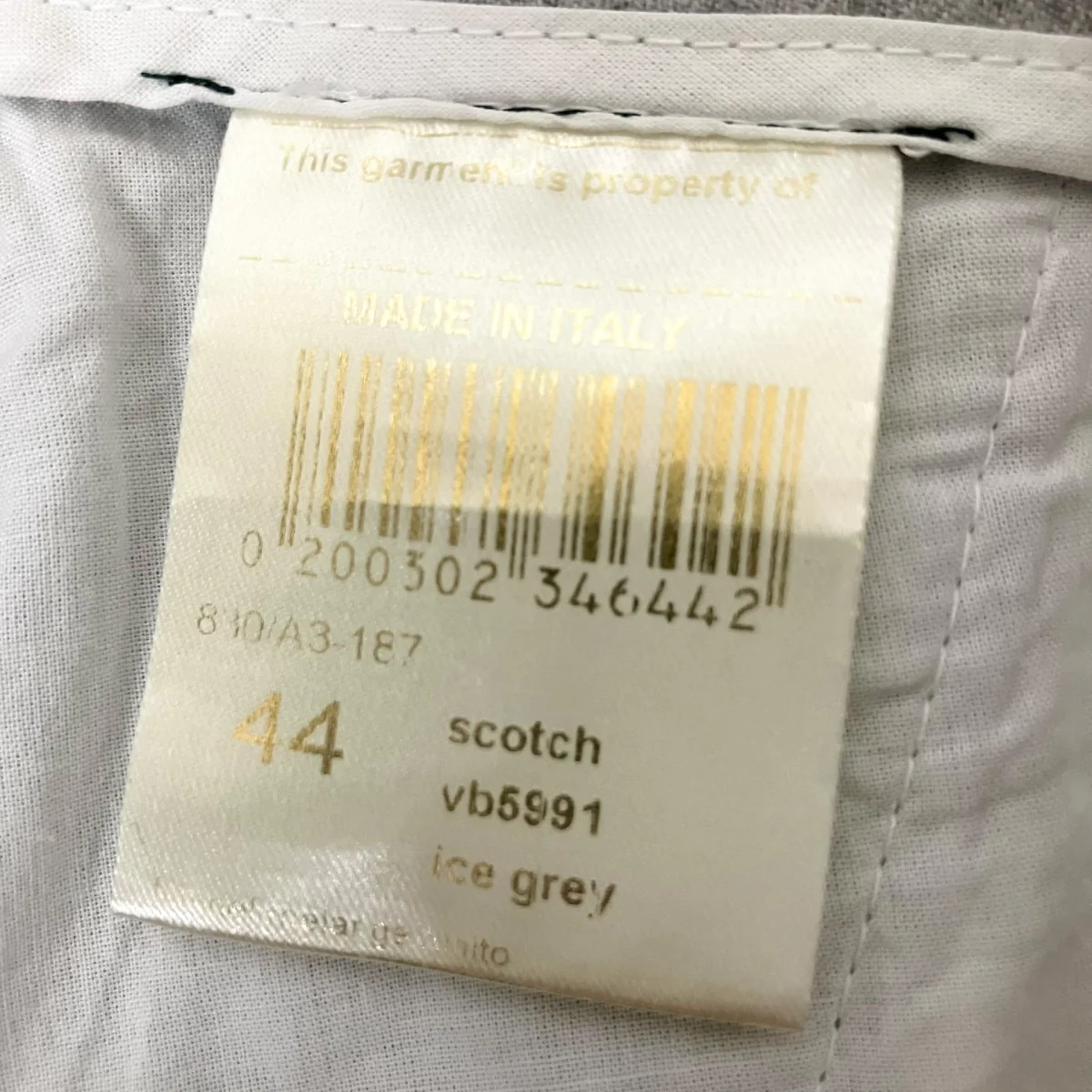 SCOTCHウールサキソニー2インプリーツクロップドパンツスラックスパンツVB5991 - Image 5