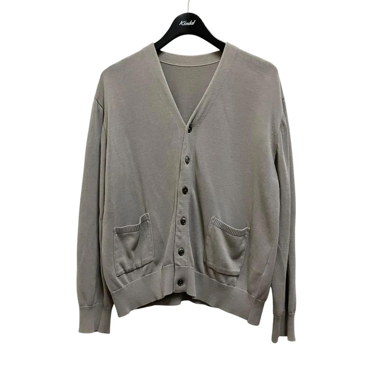 STRONG TWIST COTTON KNITVネックカーディガン59 947N