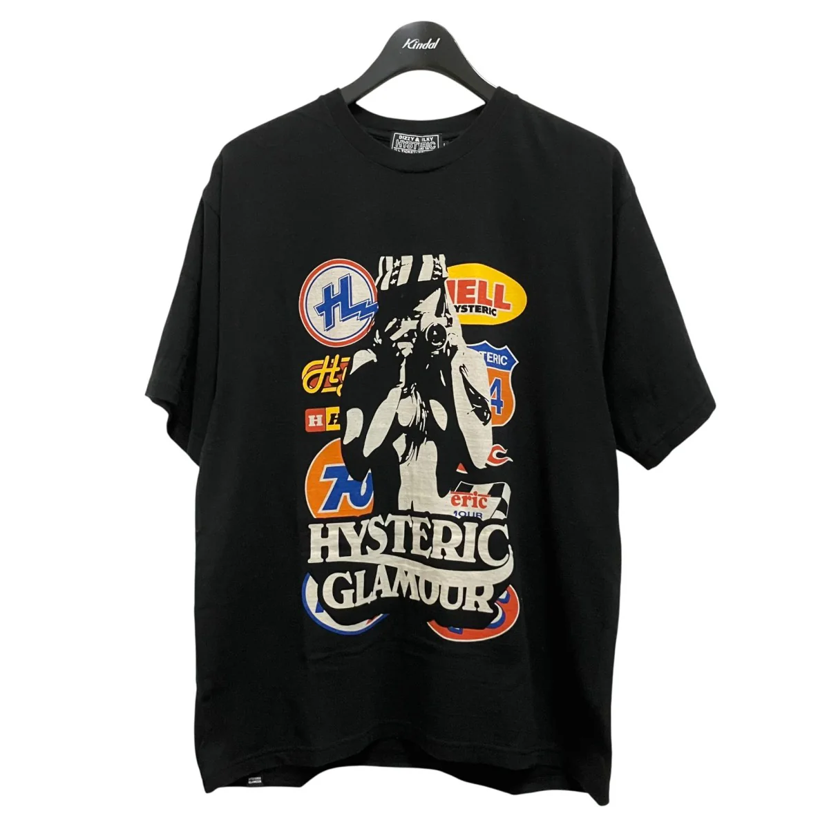 CAR LOGO CAMERA GIRL T-SHIRTプリントTシャツ02221CT04