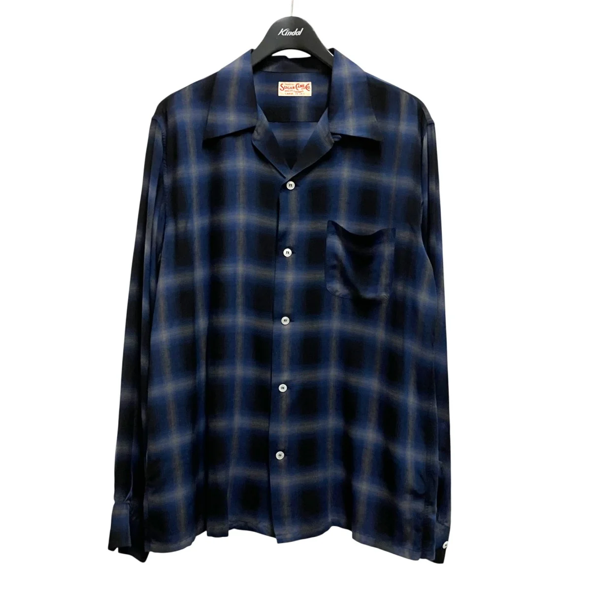 RAYON OMBRE CHECK OPEN SHIRTチェックシャツSC29120