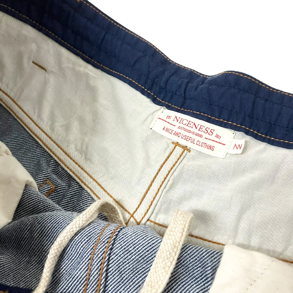 Wild Silk DenimシルクデニムパンツNN TWS02F18 - Image 4
