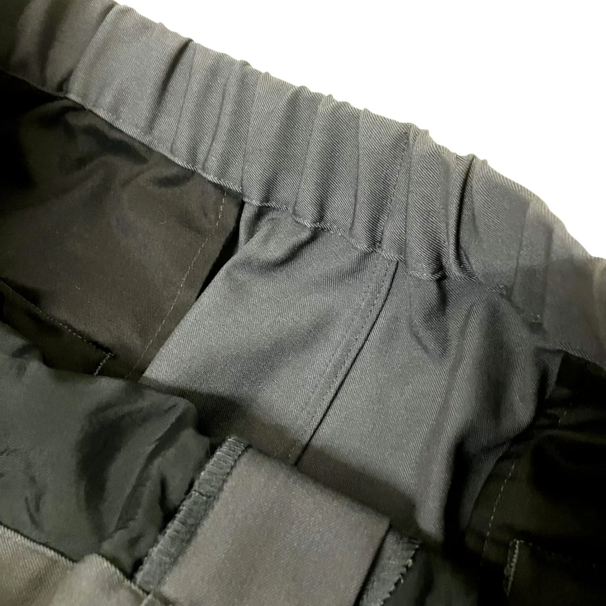 Scale Off Wool Wide Tapered Chef PantsテーパードパンツGM241 40171B - Image 4