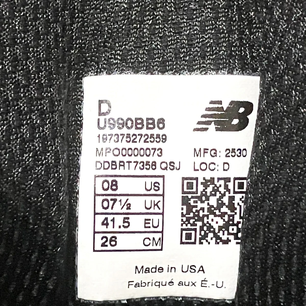 ローカットスニーカーU990BB6 - Image 7