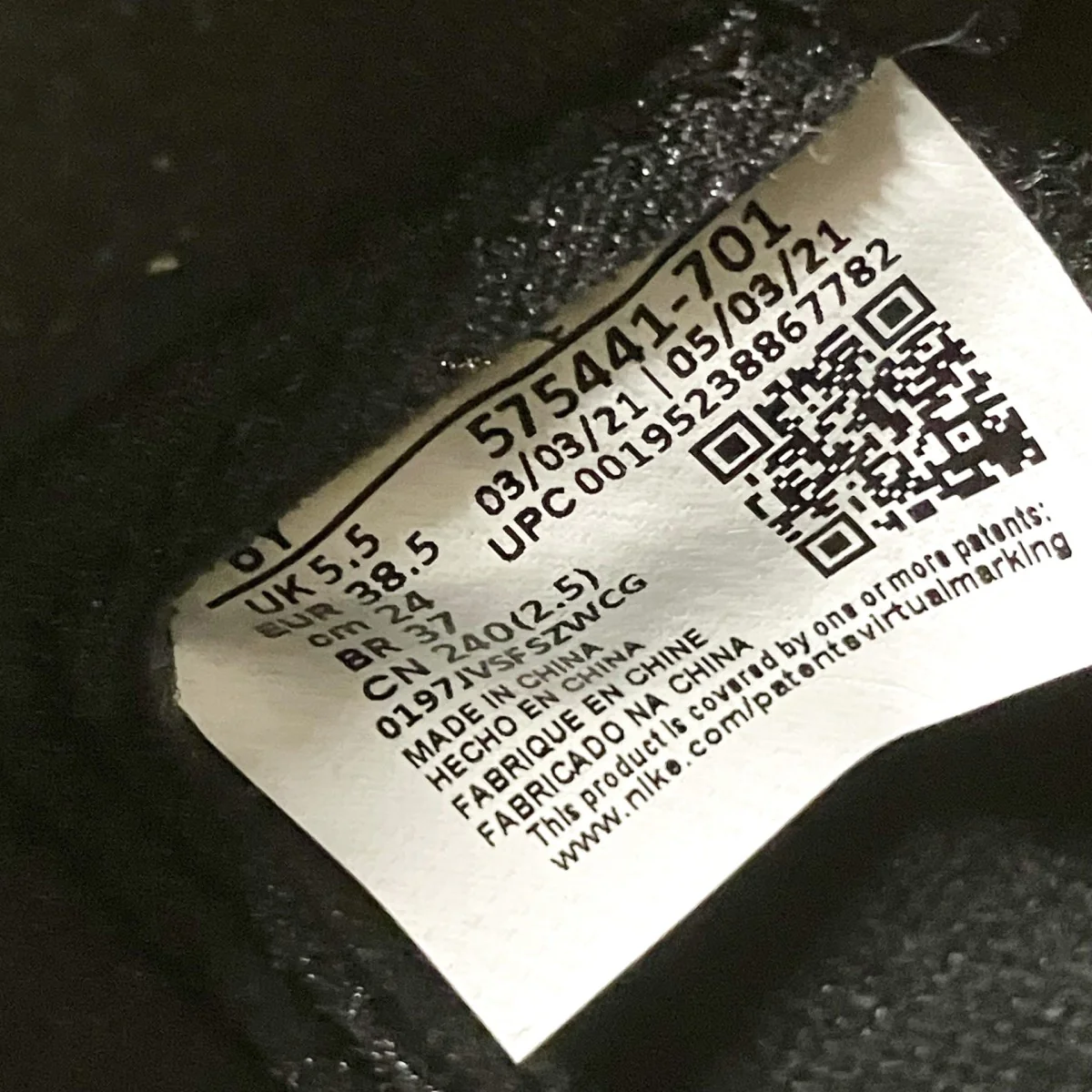 AIR JORDAN 1 RETRO HIGH OG GSスニーカー575441 701 - Image 6