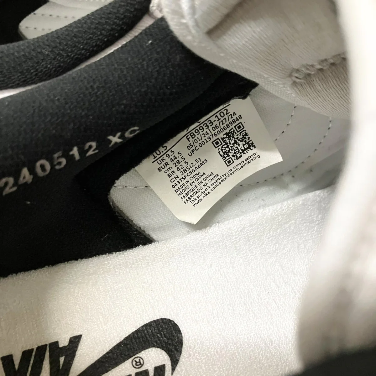 AIR JORDAN 1 LOW 85スニーカーFB9933 100 - Image 5