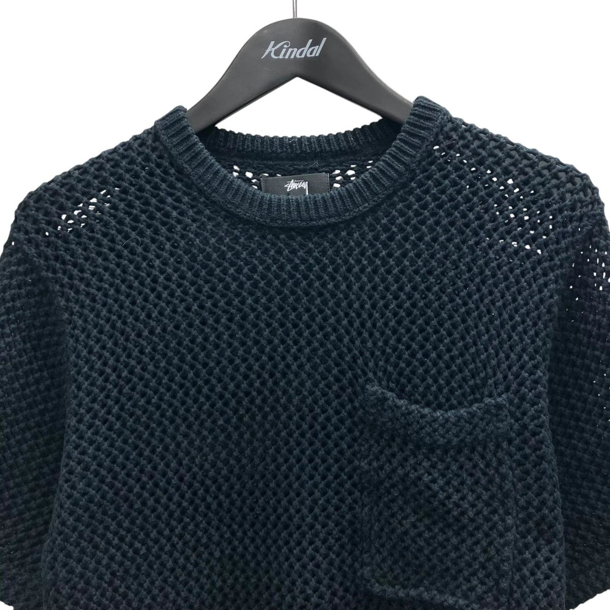 OVER DYED MESH CREW 半袖ニット - Image 3