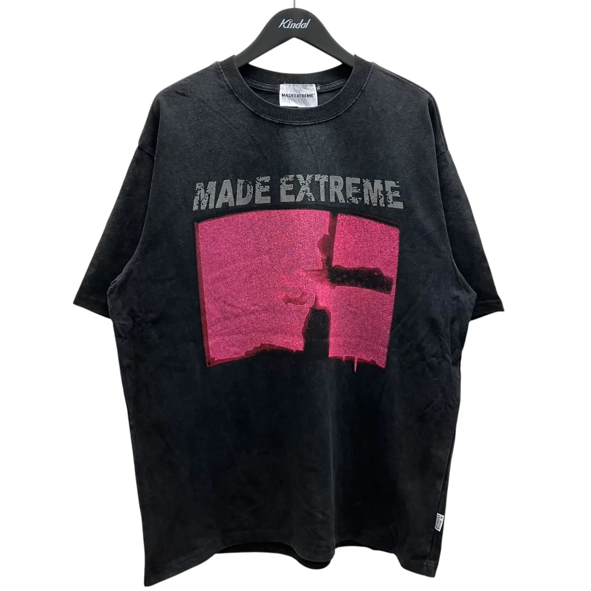 Washed Distressed High Street T-shirt ME017プリントTシャツ