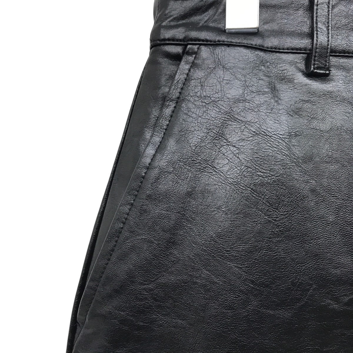 Foretell Vegan Leather SkirtヴィーガンレザースカートIWKS0058 - Image 7