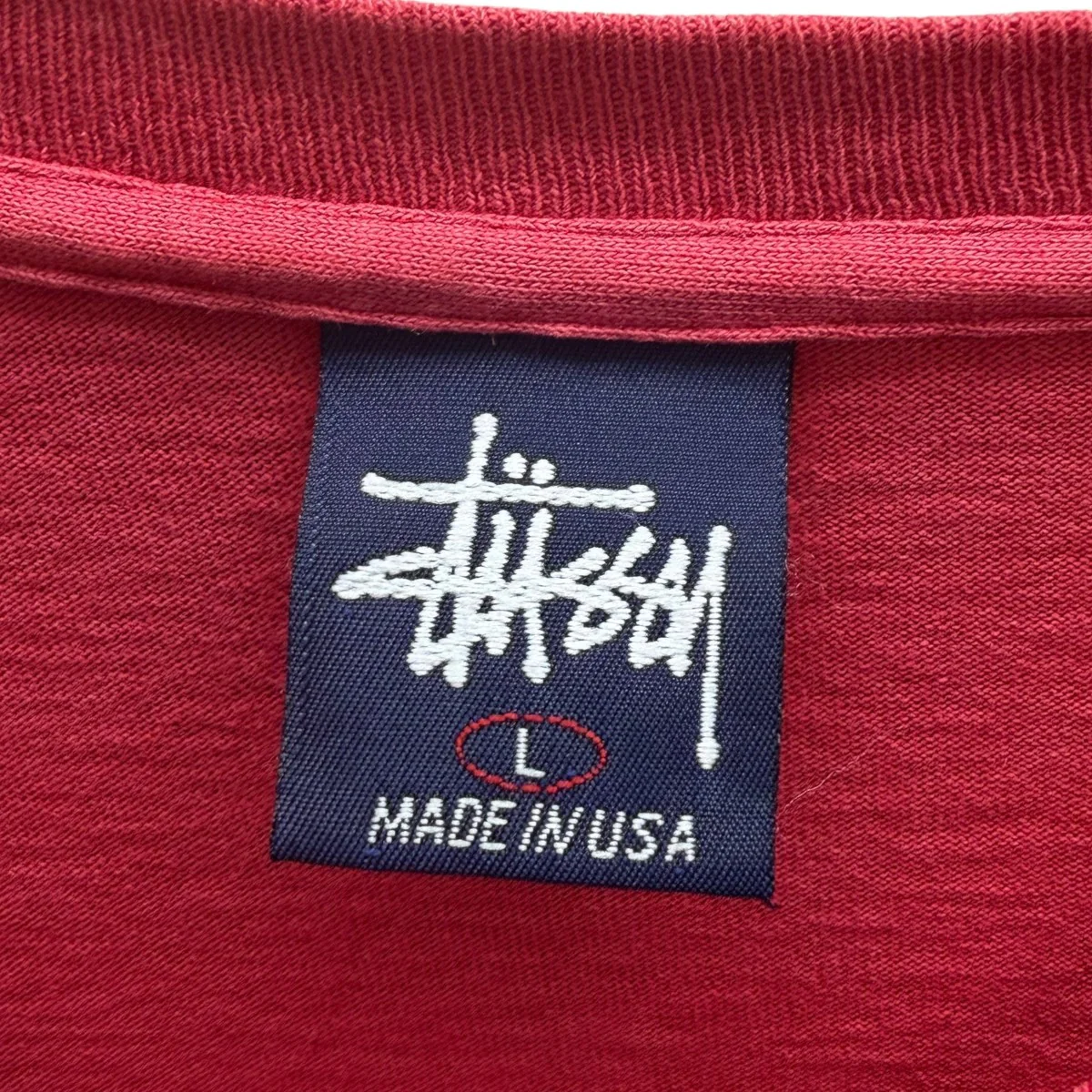 Old stussy Made in USAプリントTシャツ - Image 4