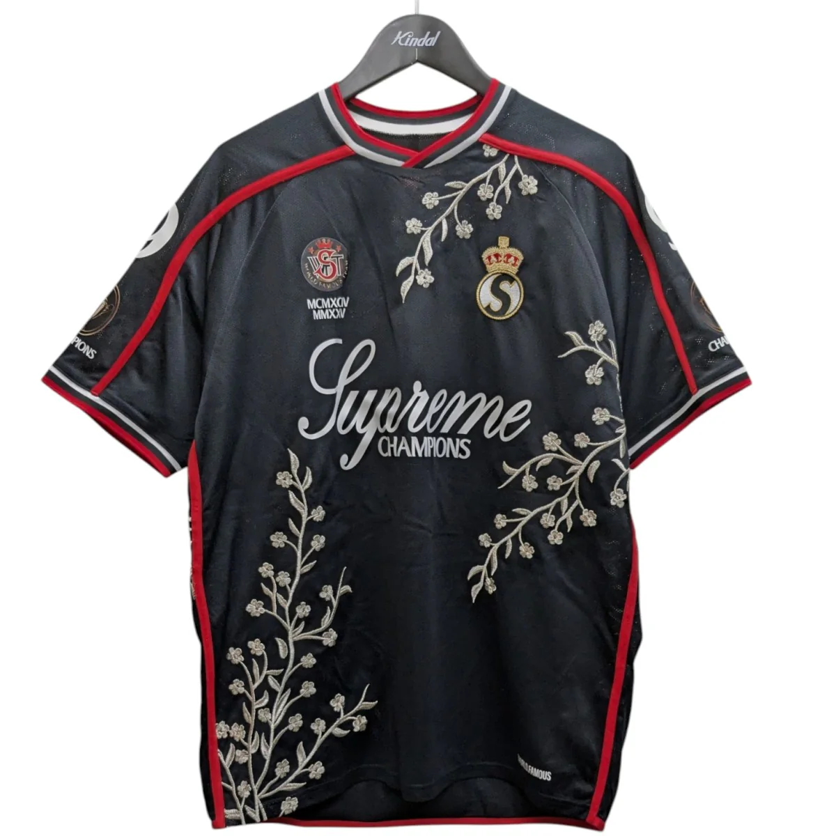 25AWFloral Soccer Jersey刺繍シャツ