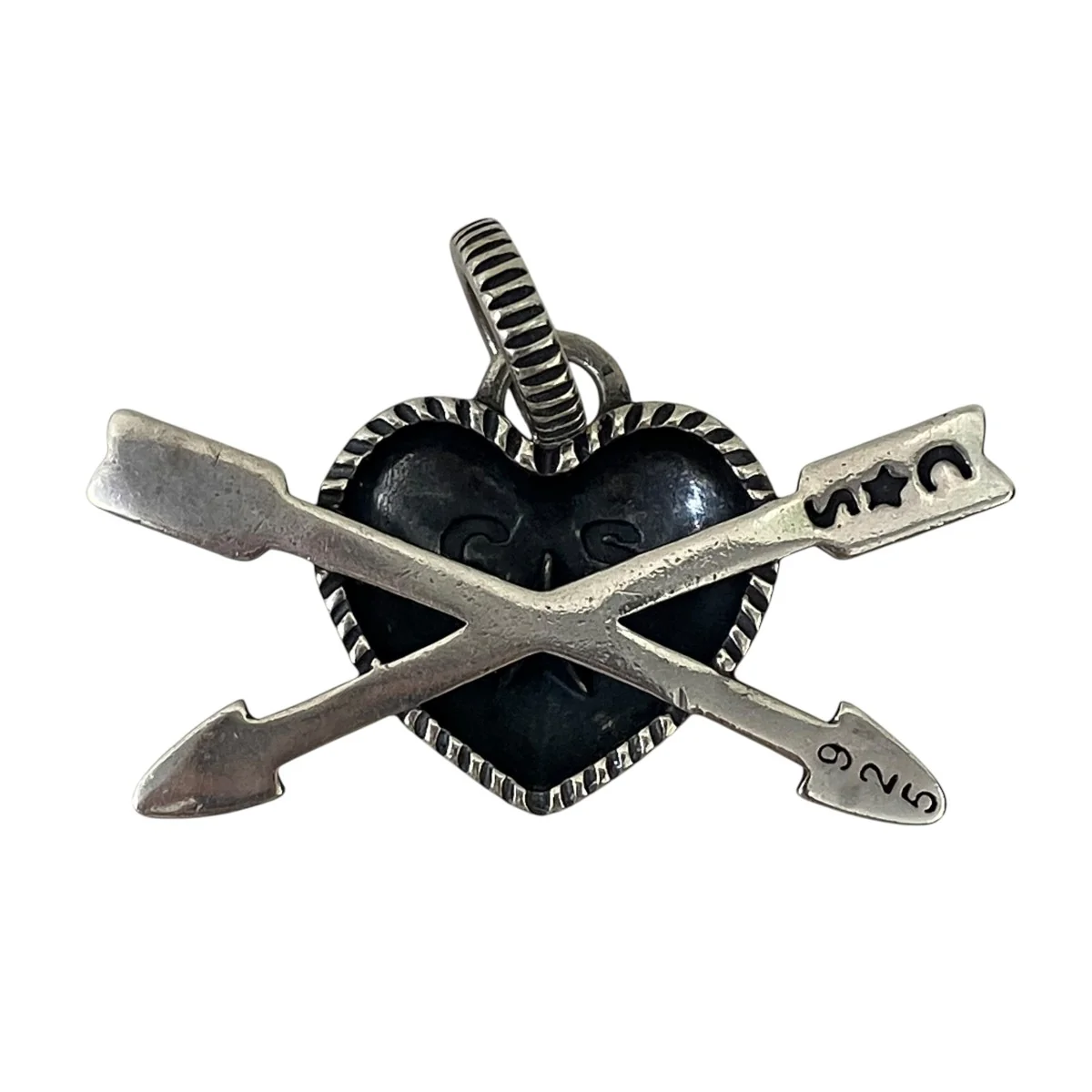 ギャランテティCODY SANDERSON Heart ＆ Sheriff Star Double Arrow Pendantハートアロー ペンダント - Image 3