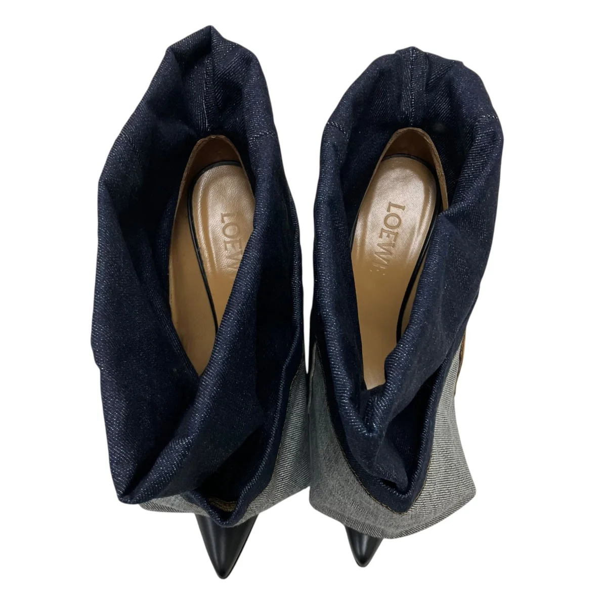 DENIM FOLDES BOOTデニム フォールド ブーツ - Image 2