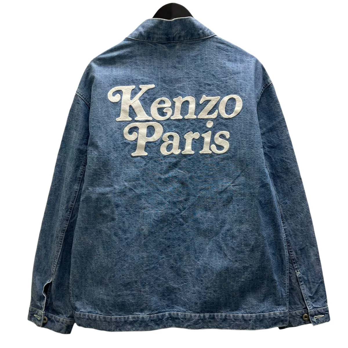 STONE BLEACHED BLUE DENIM KIMONO JACKET キモノデニムジャケット - Image 2