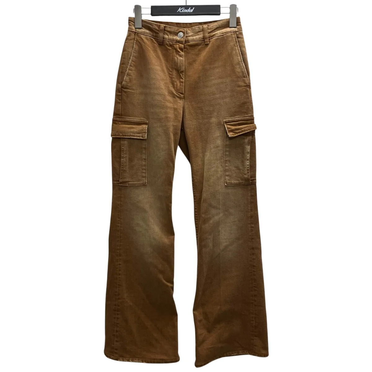 High Waisted Cargo Trousers ブーツカットカーゴパンツ