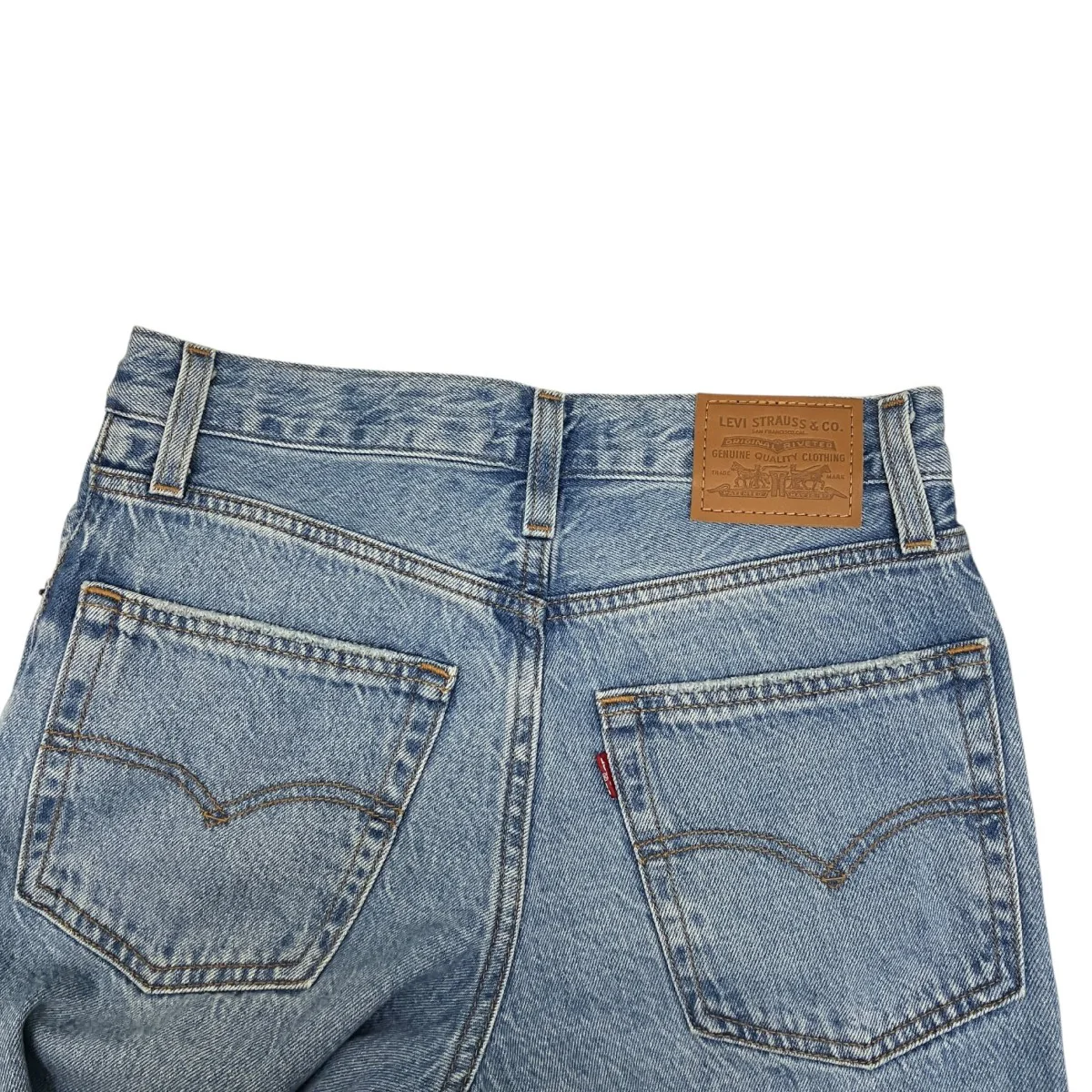 BAGGY DAD クラッシュ加工デニムパンツ - Image 3