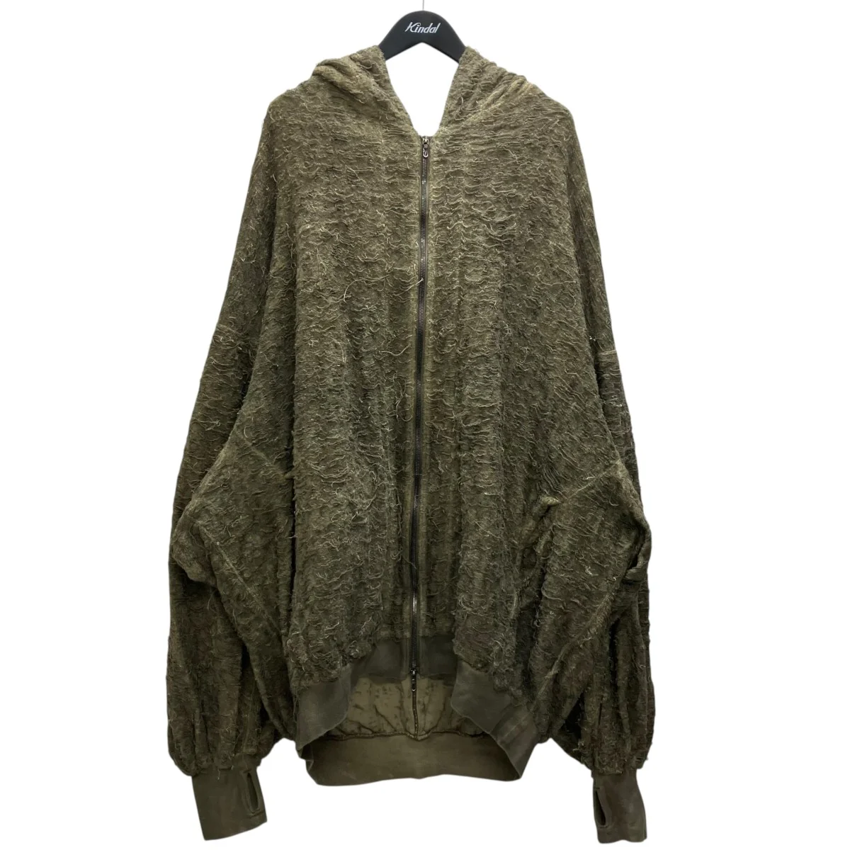 26SS COTTON PILE JACQUARD ZIP UP HOODIE ジップパーカー