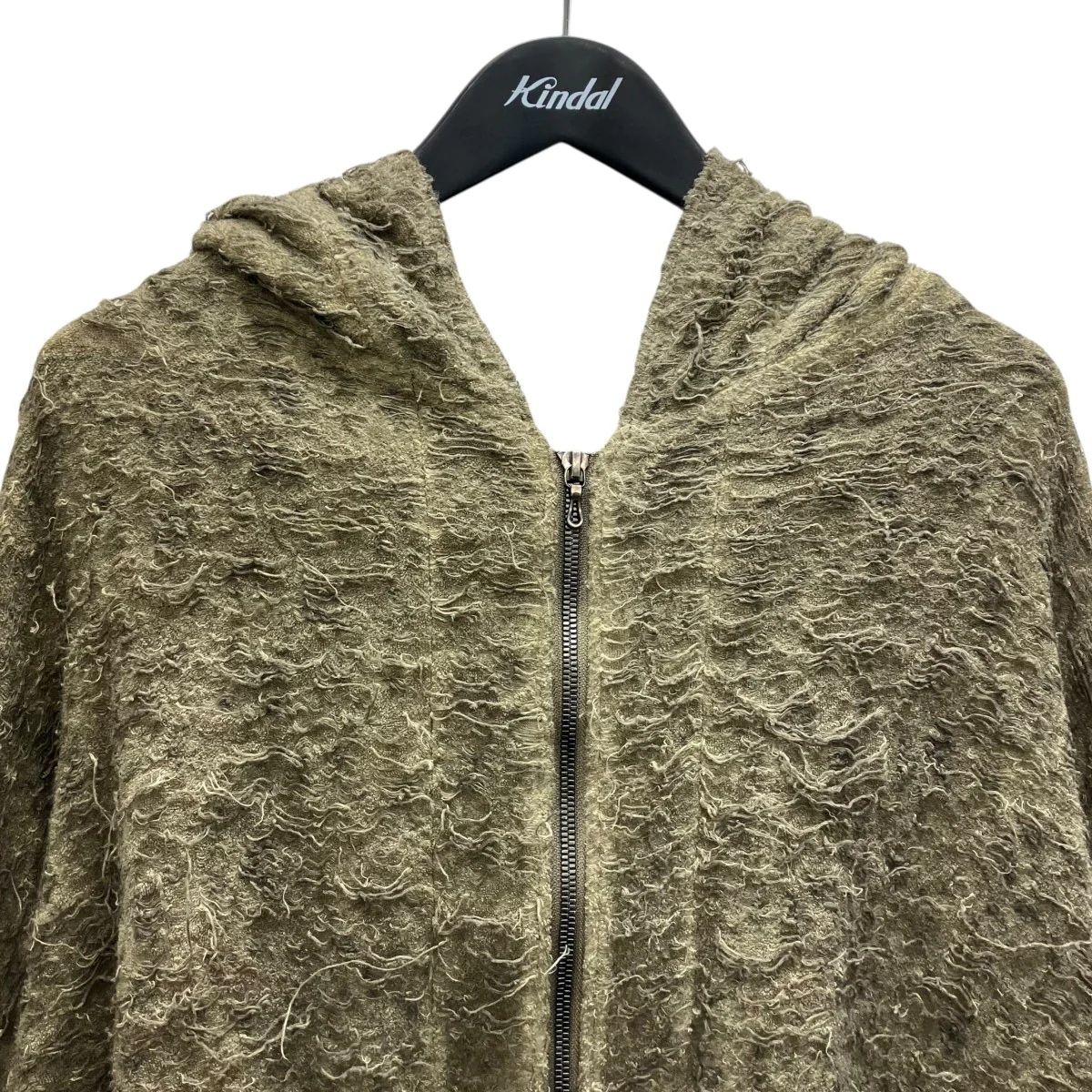 26SS COTTON PILE JACQUARD ZIP UP HOODIE ジップパーカー - Image 2
