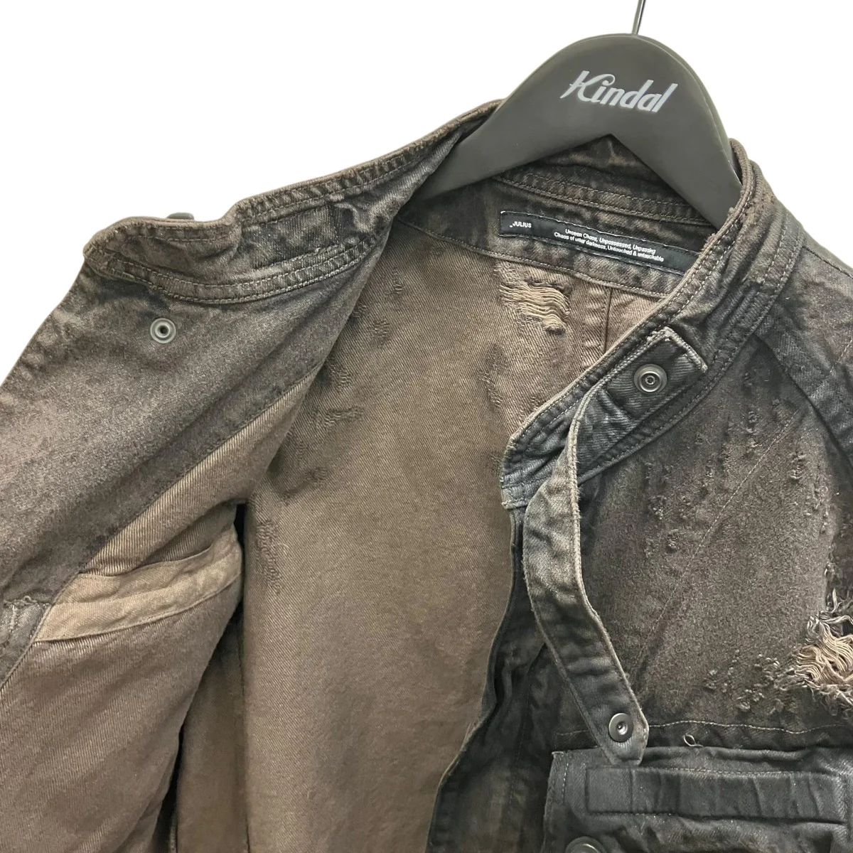 25AW 12OZ DENIM BLOUSON D.BRW ガスマスクジャケット - Image 5
