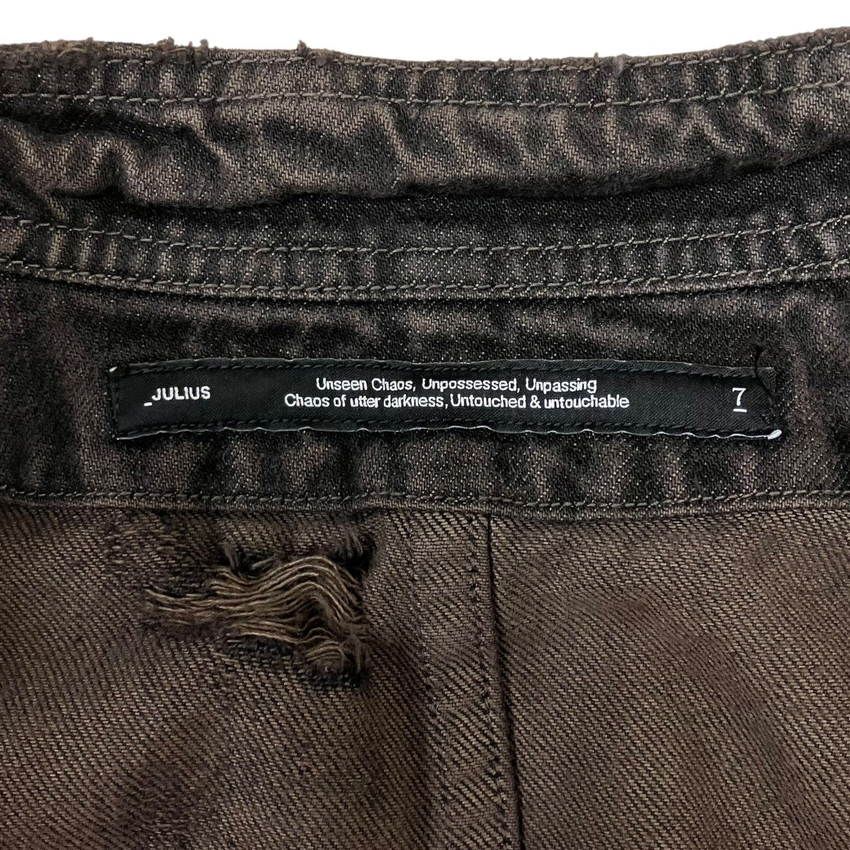25AW 12OZ DENIM BLOUSON D.BRW ガスマスクジャケット - Image 7