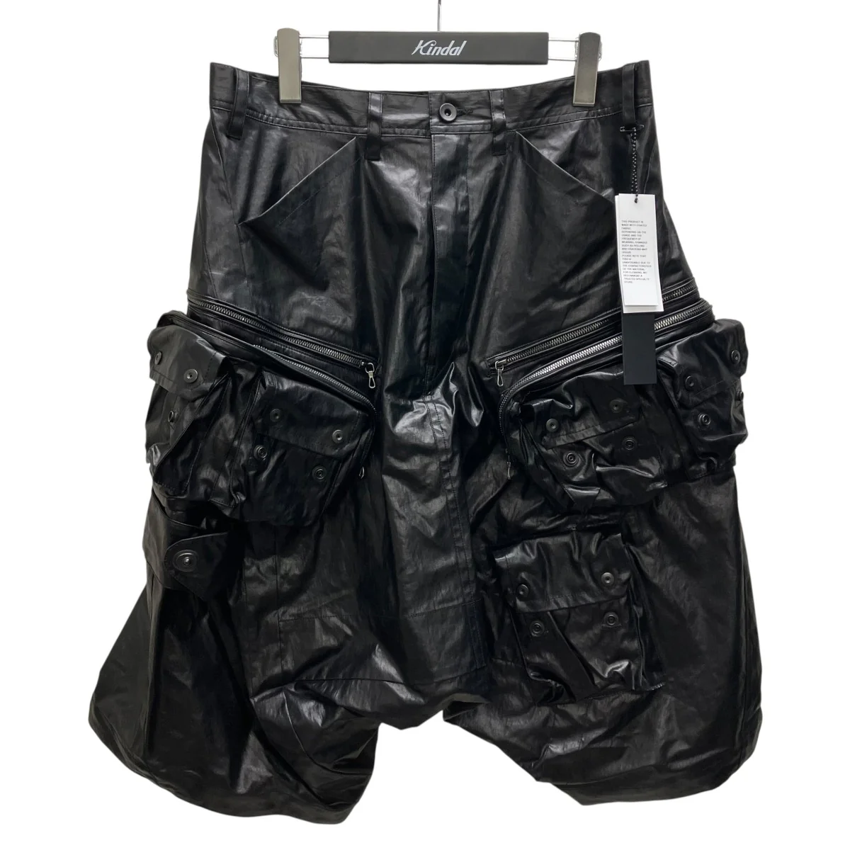 26SS LAMINATED CLOTH PANTS BLK ショートパンツ