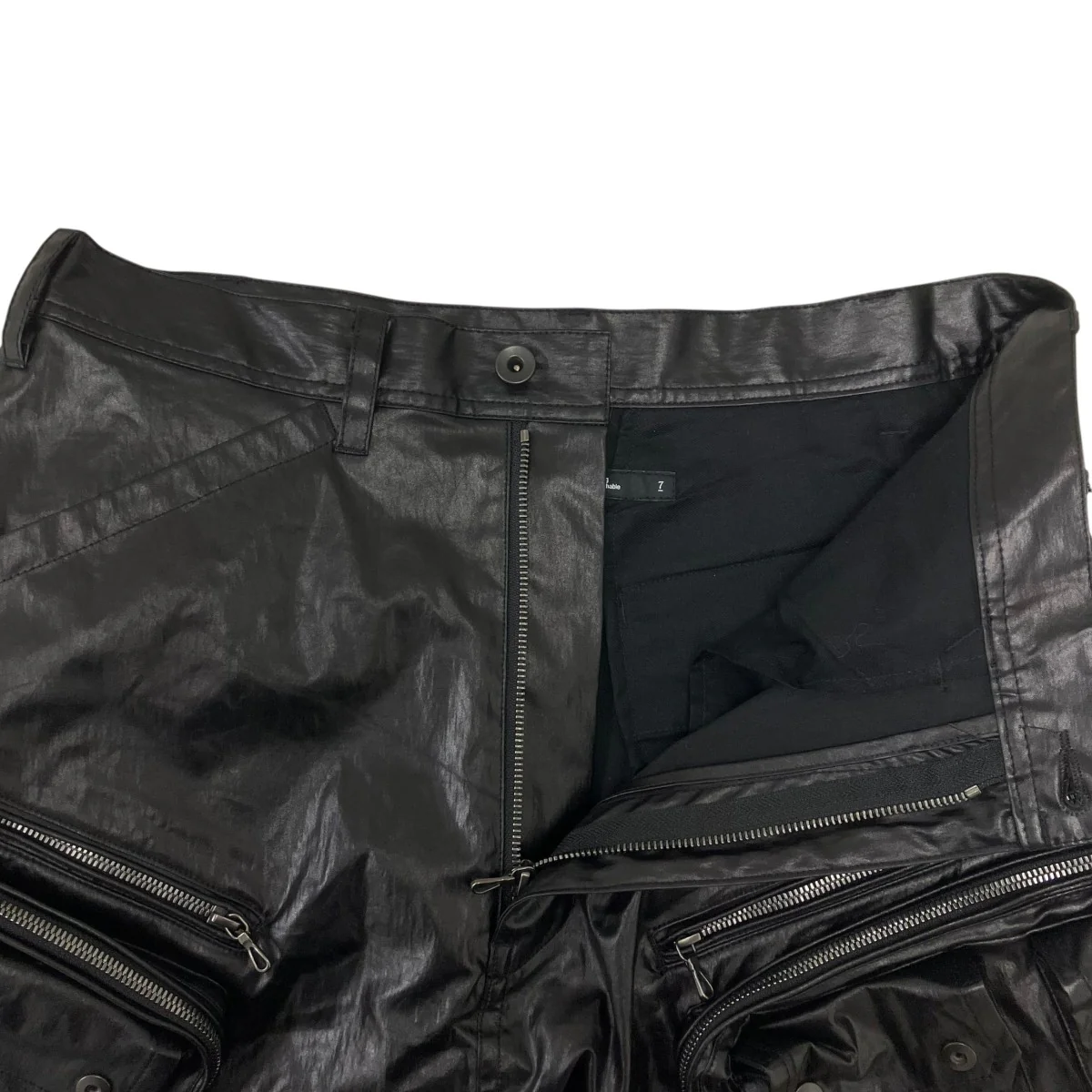 26SS LAMINATED CLOTH PANTS BLK ショートパンツ - Image 3
