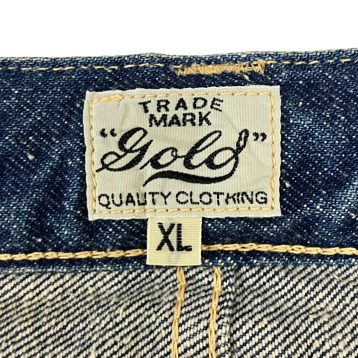 RECYCLED WASTE SUVIN COTTON YARN 14oz DENIM 5POCKET WIDE PANTS VINTAGE WASHED ペイント加工ワイドデニムパンツ - Image 7