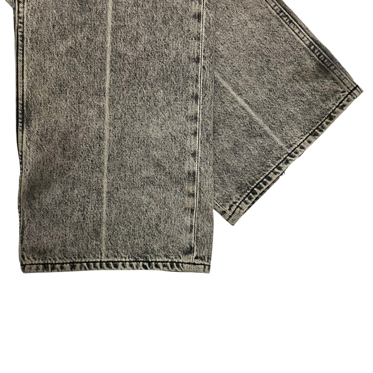 EXTENDED THIRD CUT BLACK AND GREY デニムパンツ - Image 6