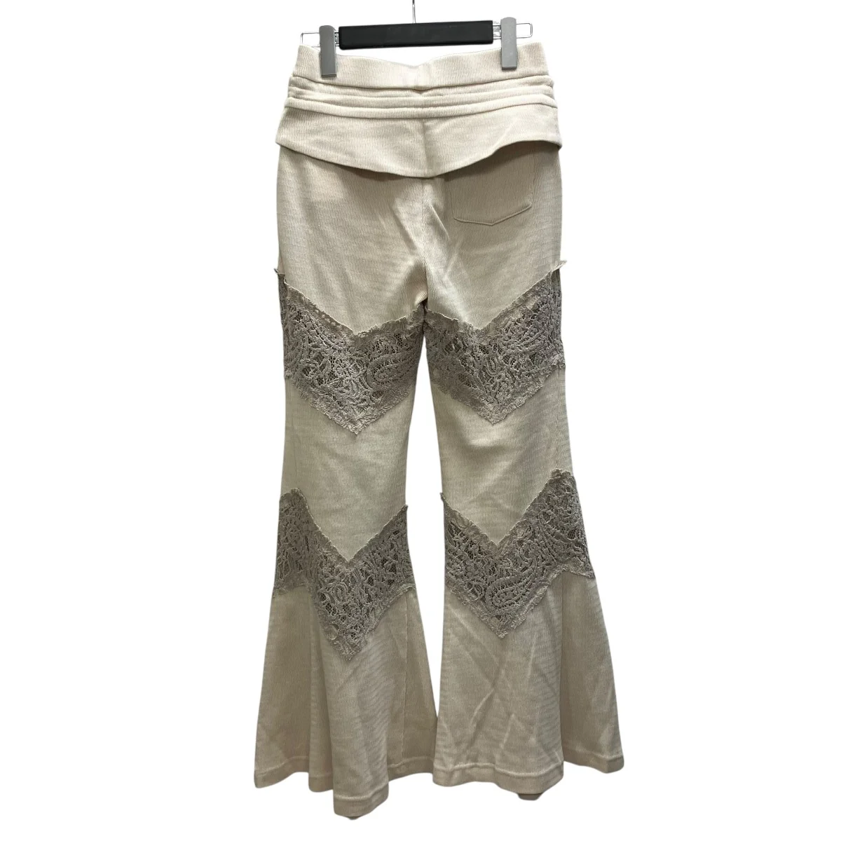 2-Way Layered V-Cut Lace Pants レースデザインパンツ - Image 2
