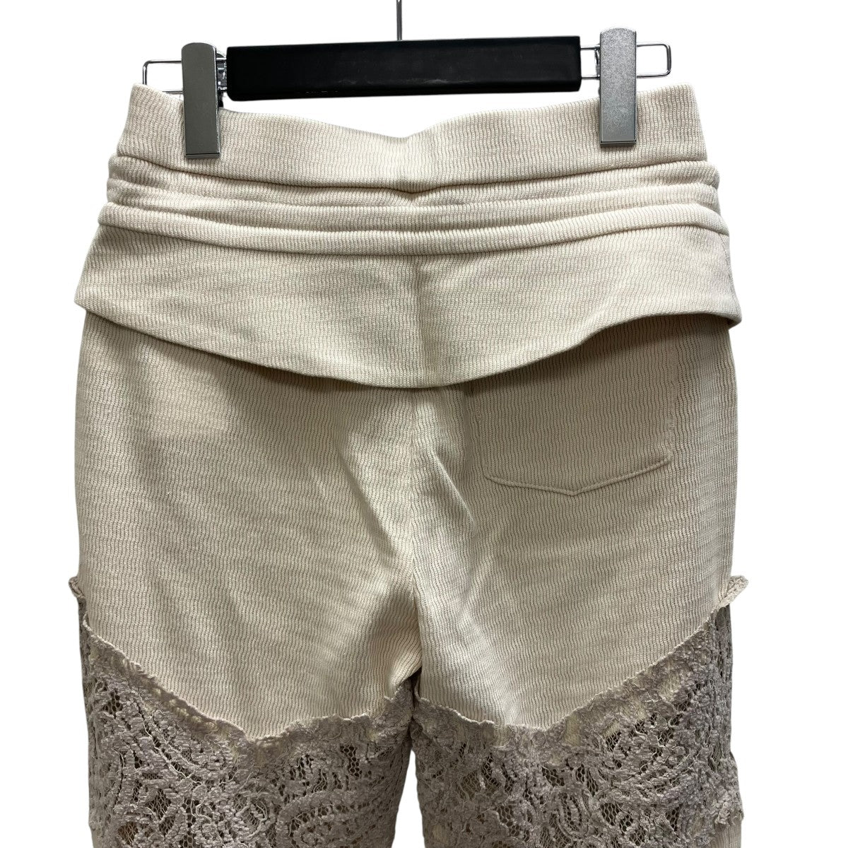 2-Way Layered V-Cut Lace Pants レースデザインパンツ - Image 4
