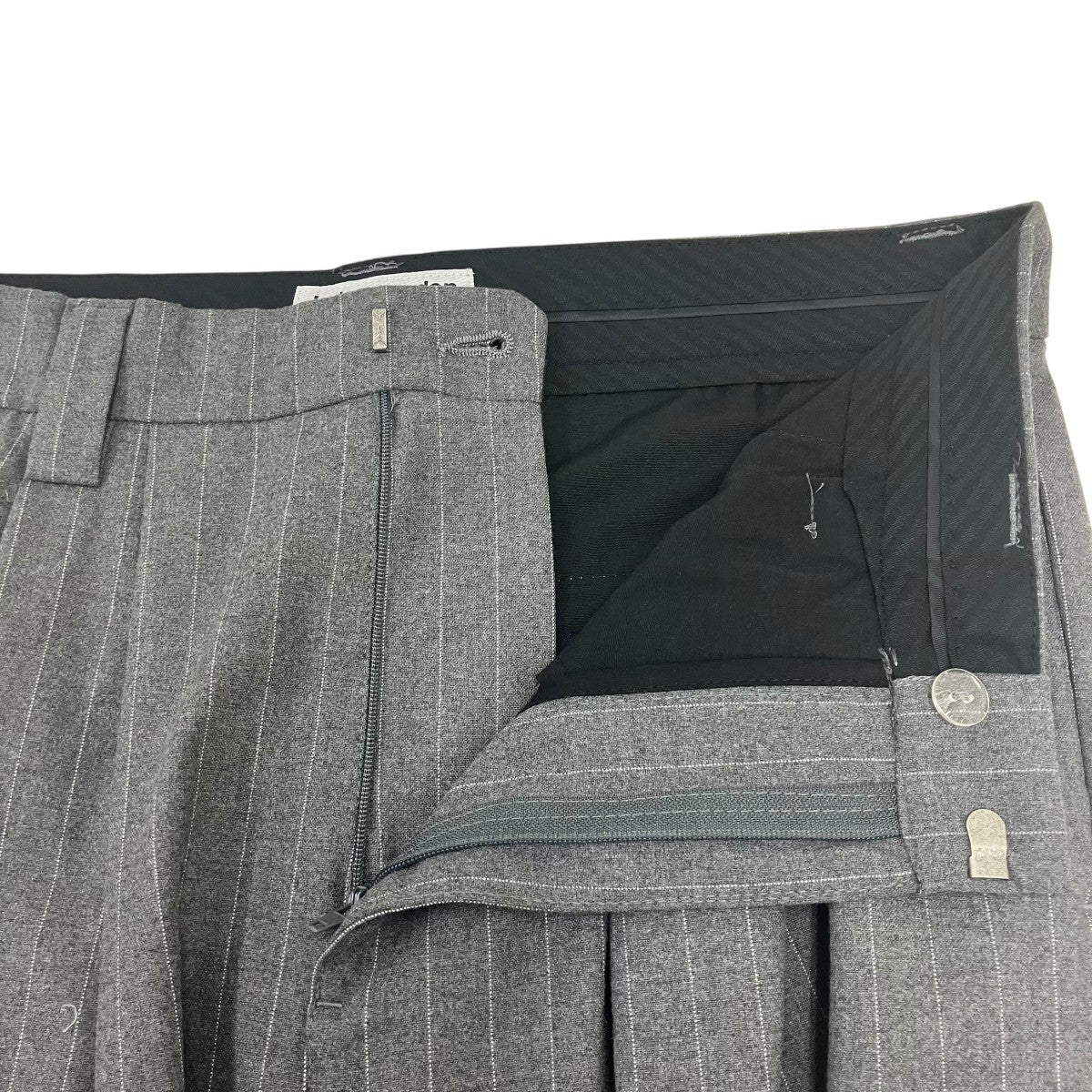 Light Grey Pinstripe Suit Pantストライプパンツ - Image 5
