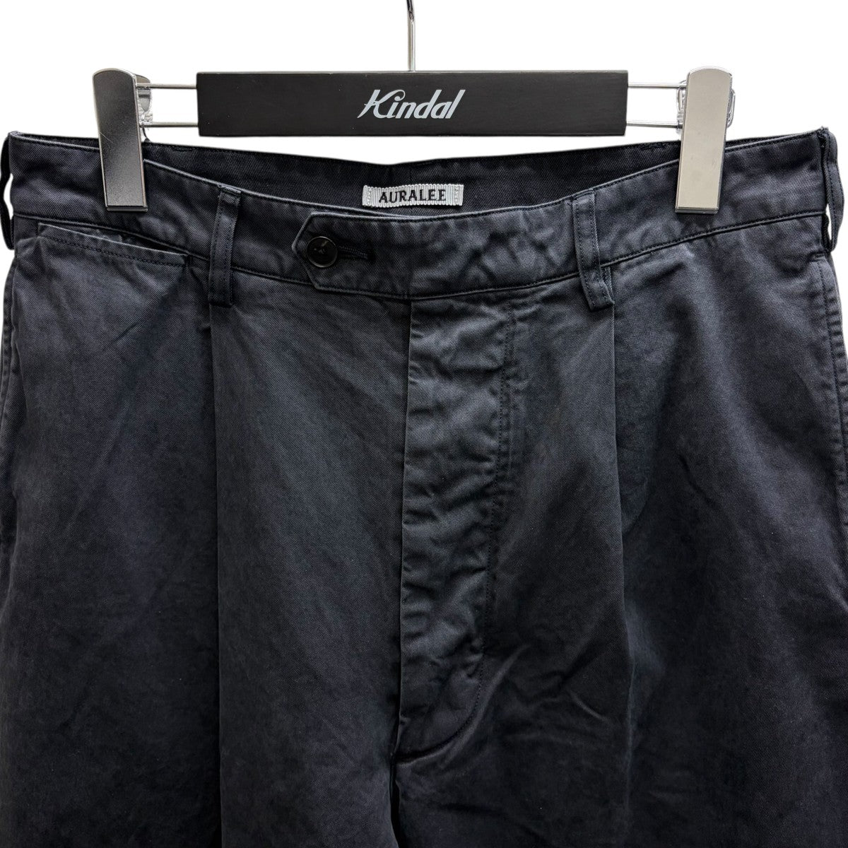 26SS GARMENT-DYED FINX LIGHT CHINO ONE-TUCK WIDE PANTS チノワイドパンツ - Image 2
