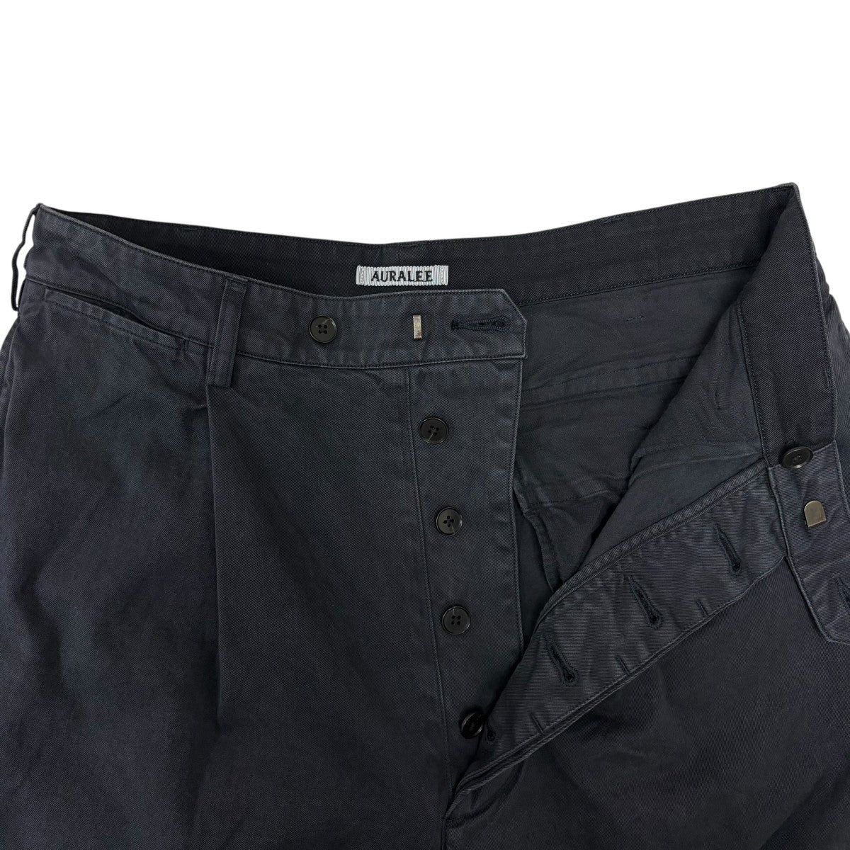 26SS GARMENT-DYED FINX LIGHT CHINO ONE-TUCK WIDE PANTS チノワイドパンツ - Image 5