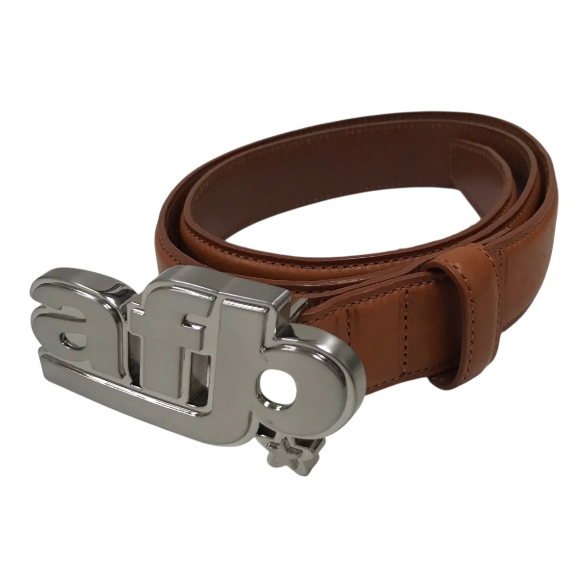 BUCKLE BELTロゴレザーベルト - Image 2