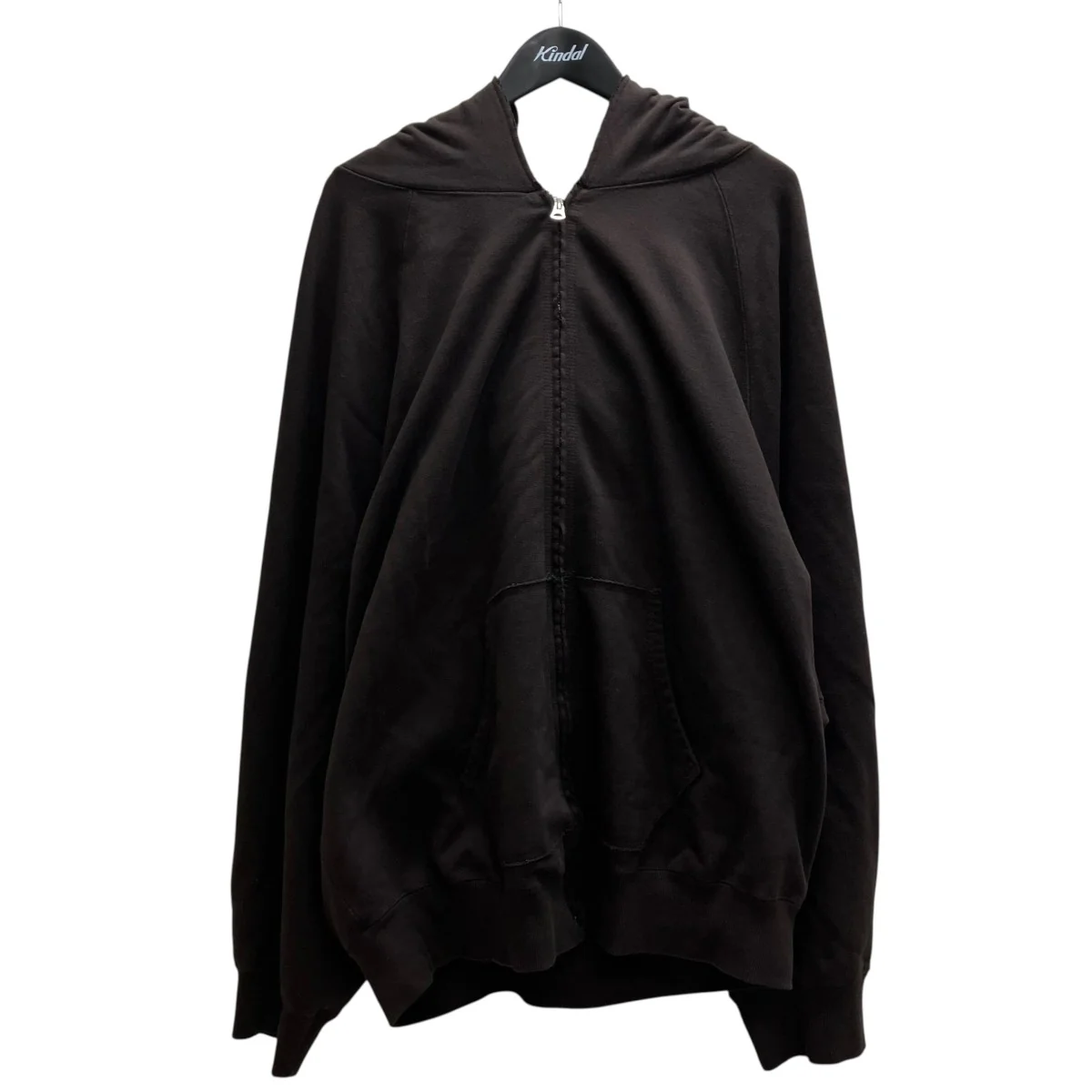 25AW SWEAT HOODIE COAT BROWN ジップパーカー
