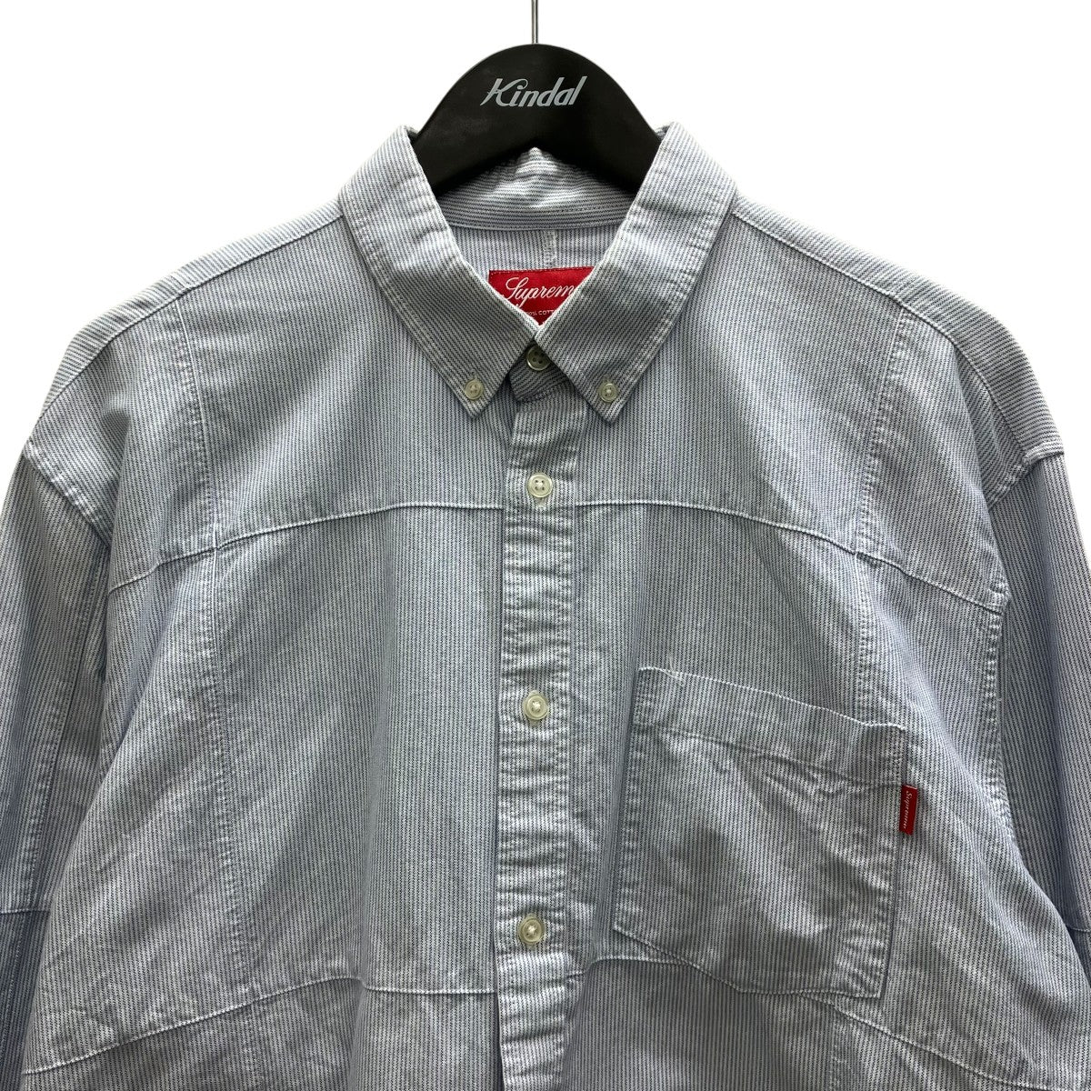 Patchwork Oxford Shirt長袖シャツ - Image 3