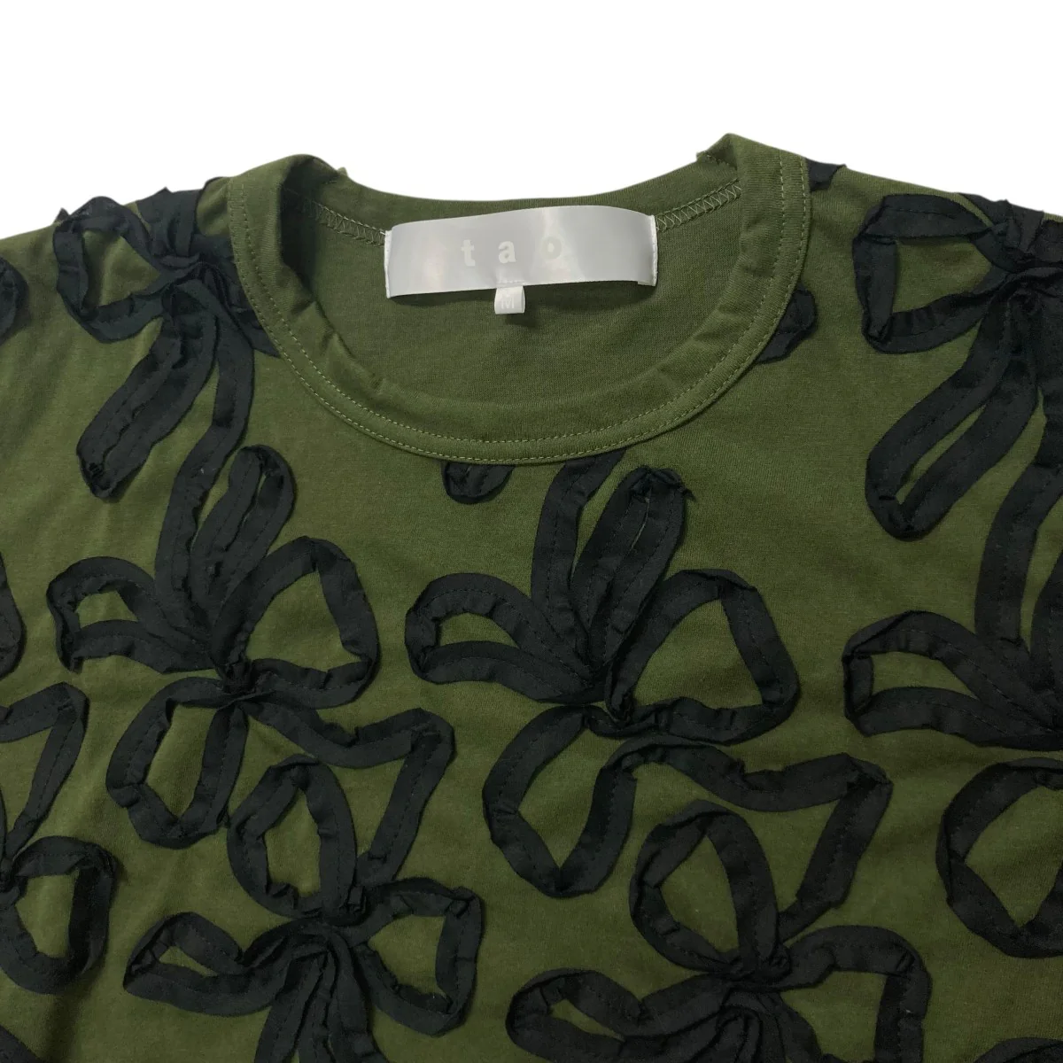 25SS綿天竺刺繍TシャツTO T018 - Image 3