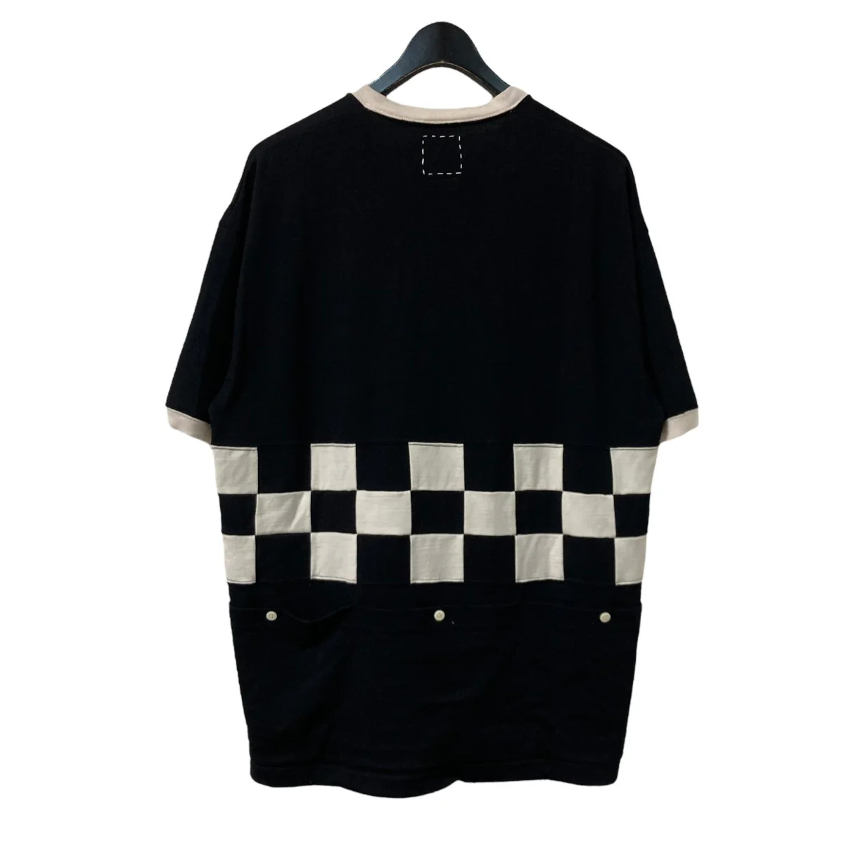 25SSMERCKX CB ZIP P.O. S Sチェッカー柄半袖ニット0125105010007 - Image 2