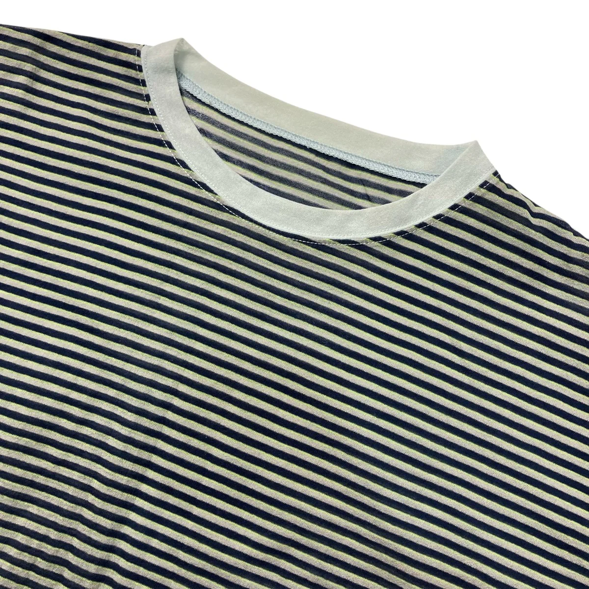 コットンナイロンシアーボーダーシャツクルーネックTシャツ8617 299 0510 - Image 3