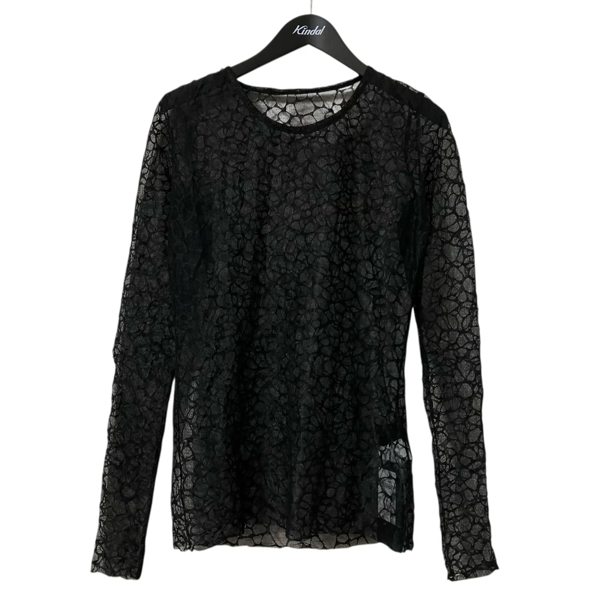 GIRAFFE TULLE SLIM LONG SLEEVE T-SHIRTレースカットソーLP T50 937