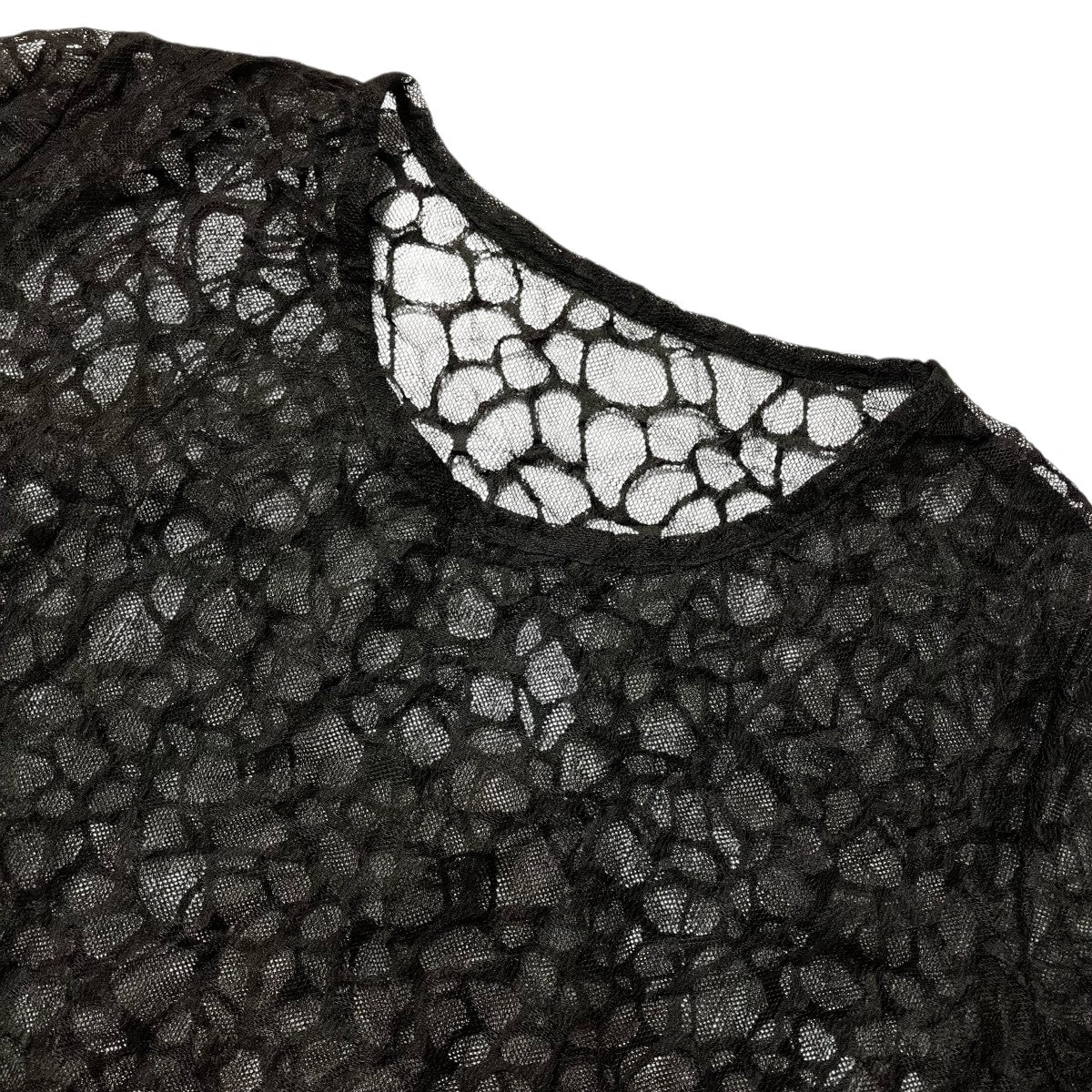 GIRAFFE TULLE SLIM LONG SLEEVE T-SHIRTレースカットソーLP T50 937 - Image 3