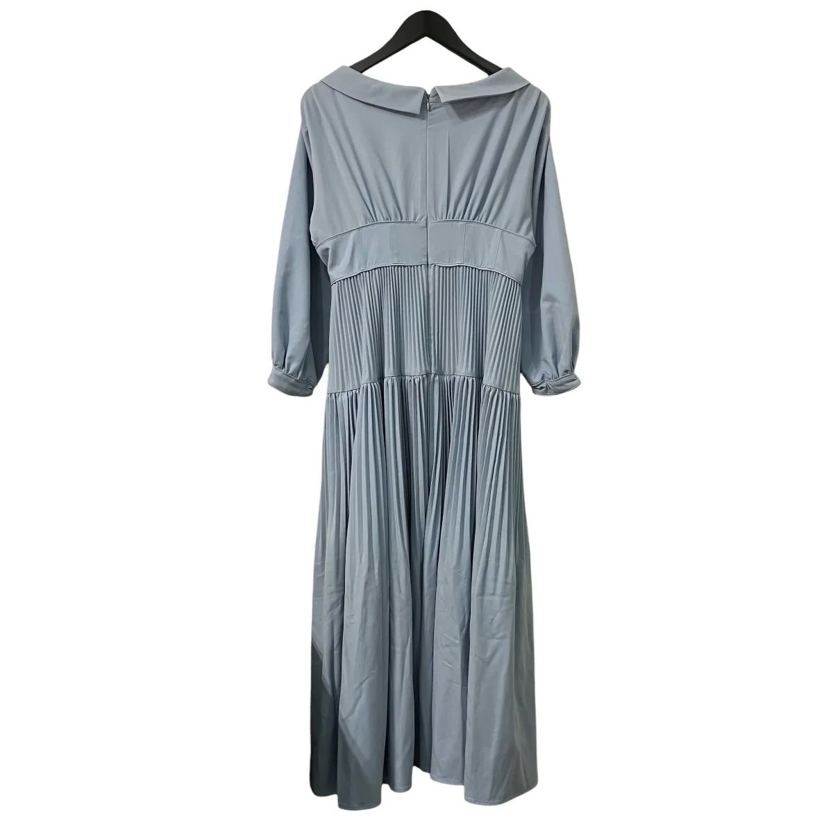 Pleated Open Shirt Dressプリーツロングワンピース1241305002 - Image 2
